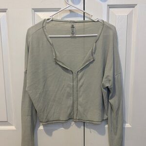 Light green Cropped long sleeve